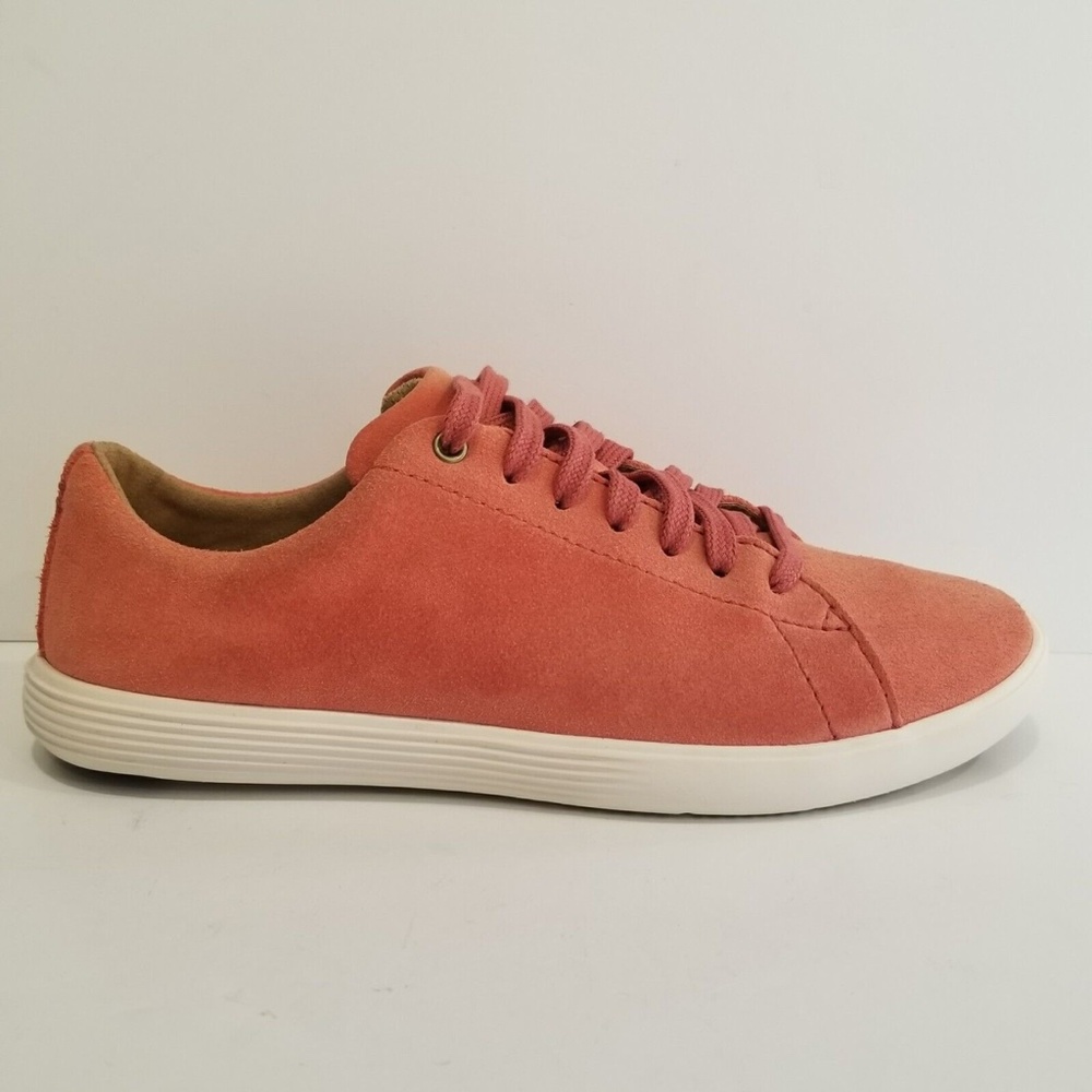 Cole Haan Womens Grand Crosscourt II Sneakers Shoes Pink Suede Size 6 Low Top